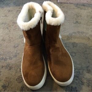 Brown Faux Suede Boots by Arizona Size 10